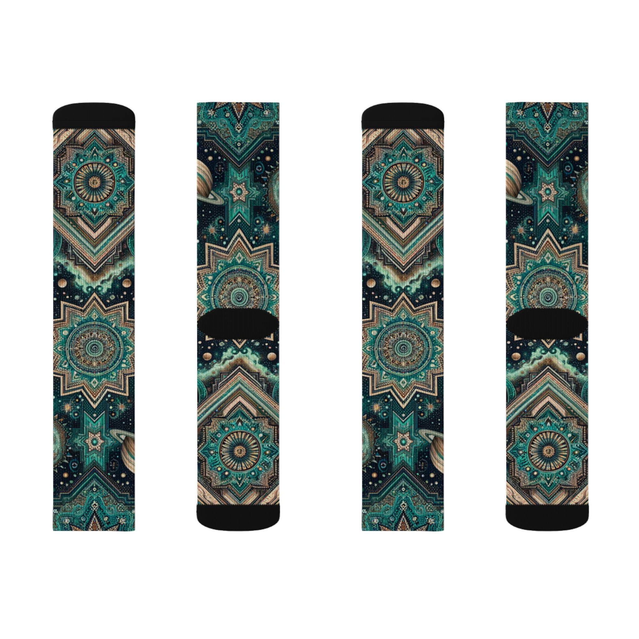 Zara Quasar Socks — Night Aztec - Image 2