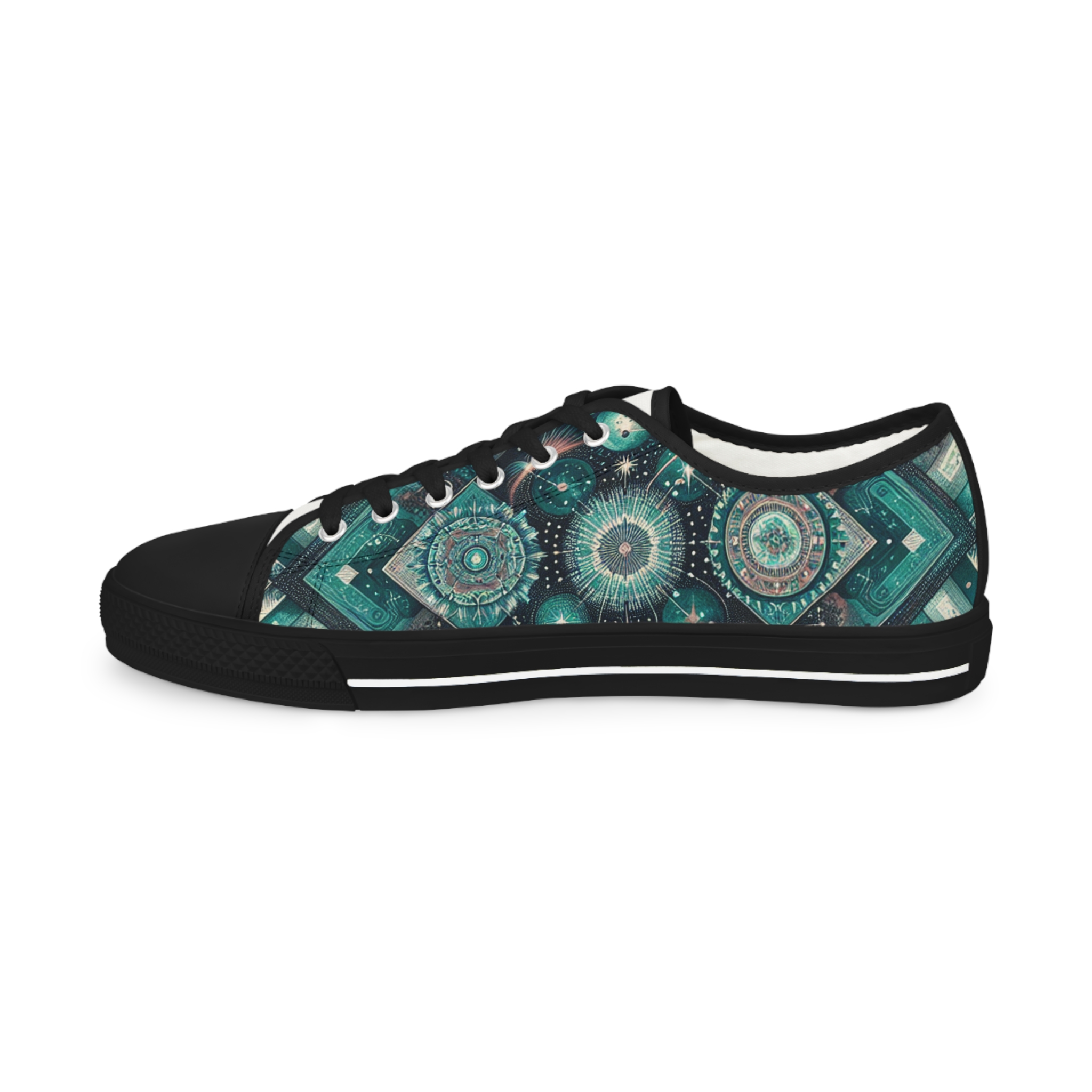 Turquois Nebulite - Men's Lowtop Sneakers - Image 8