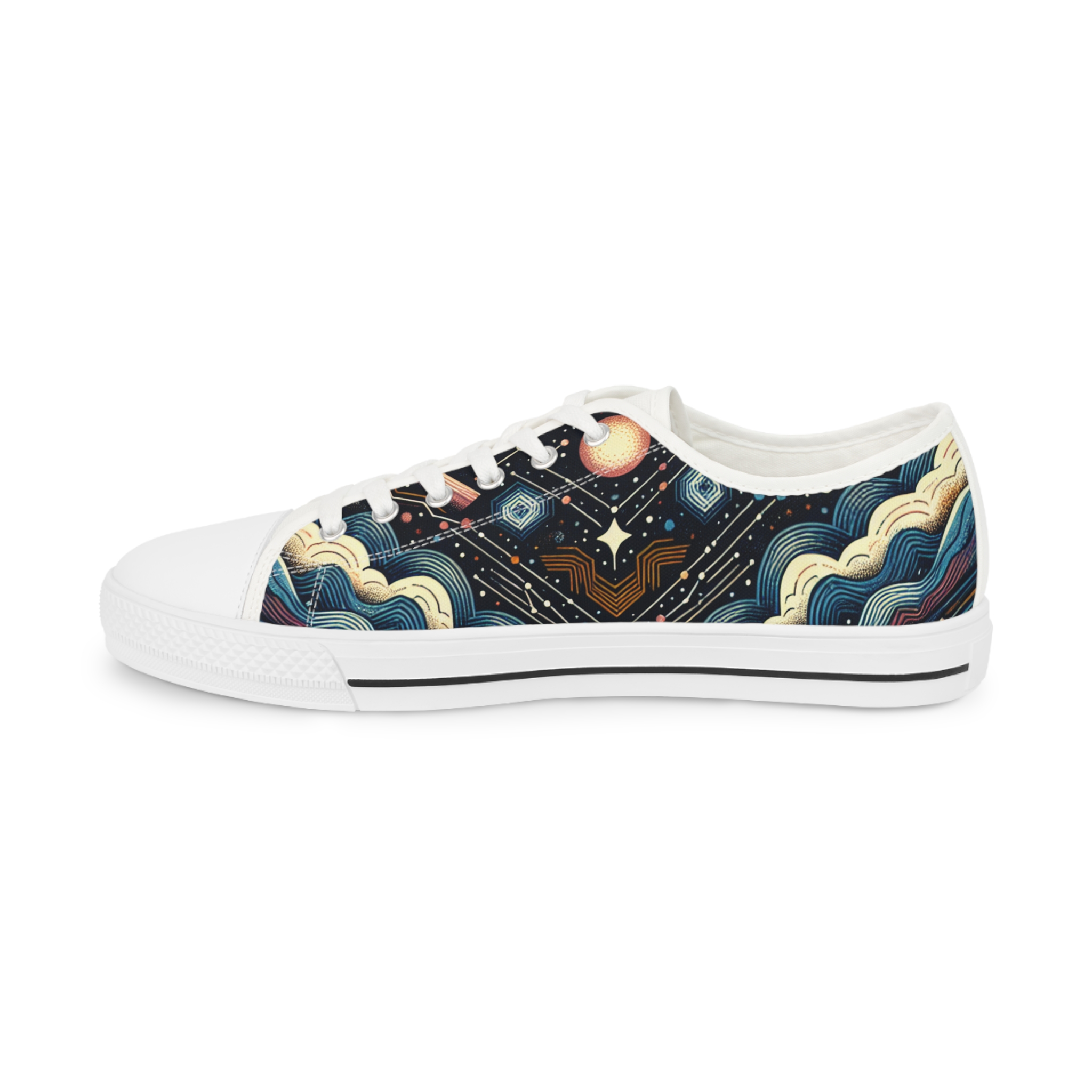 Turq Nebulosa - Men's Lowtop Sneakers - Image 4